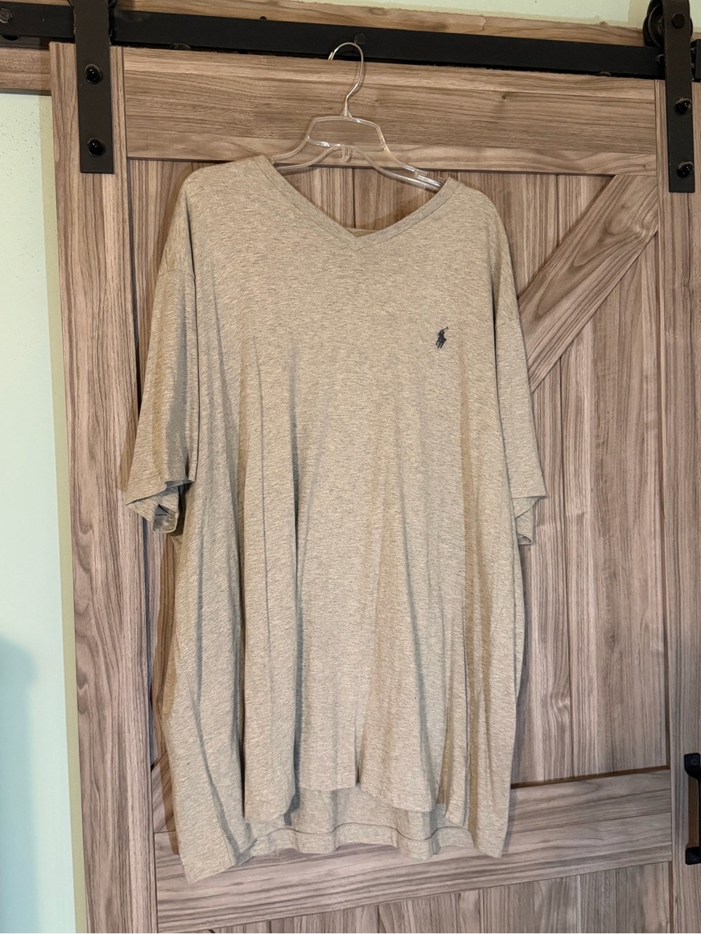 Polo by Ralph Lauren Men’s Heather Tan V-Neck Tee